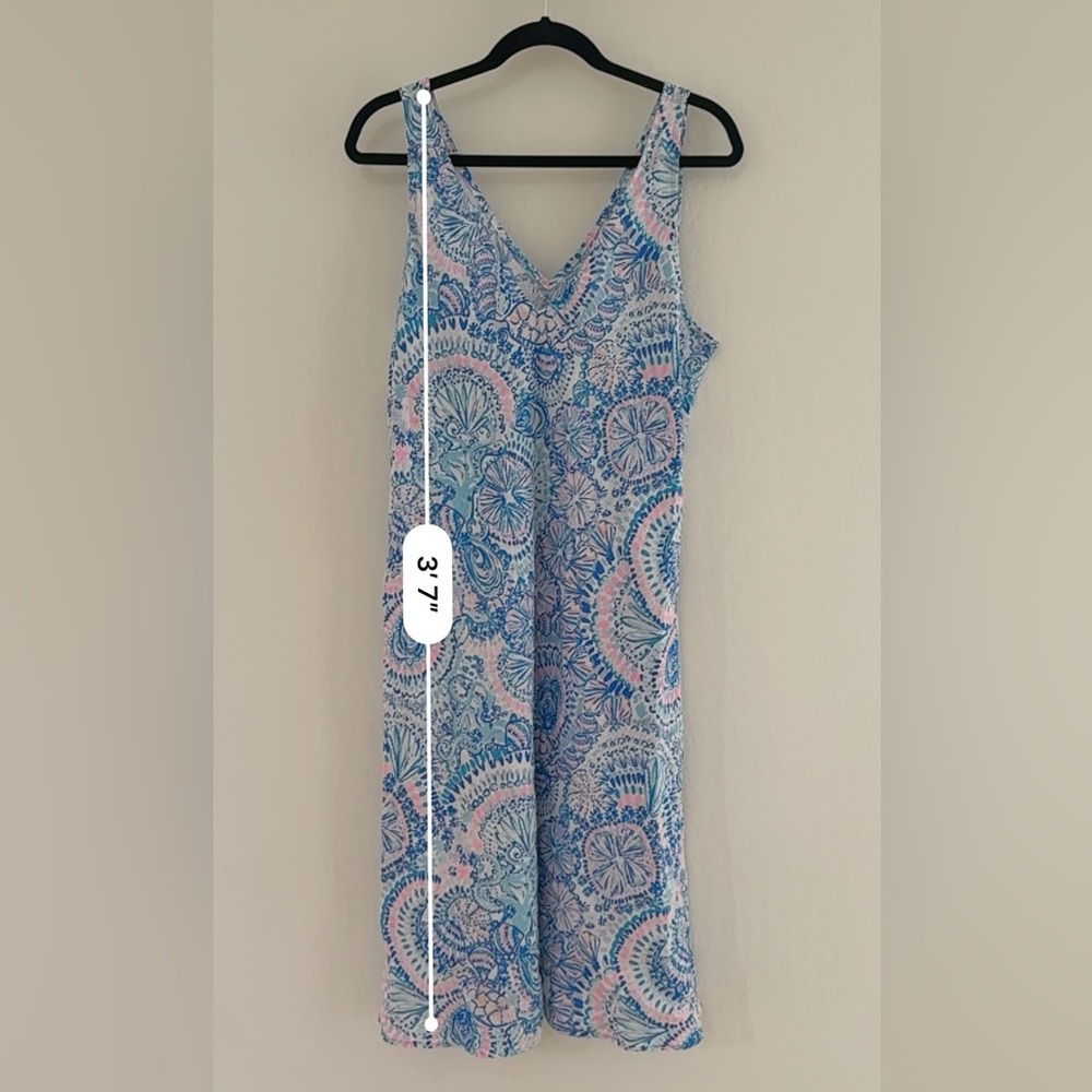 Lily Pulitzer Florin Linen Dress - Size Large - Picture 9 of 10